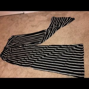 Striped Wide Leg Pants